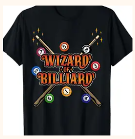 T-shirt - Wizard of Billiard