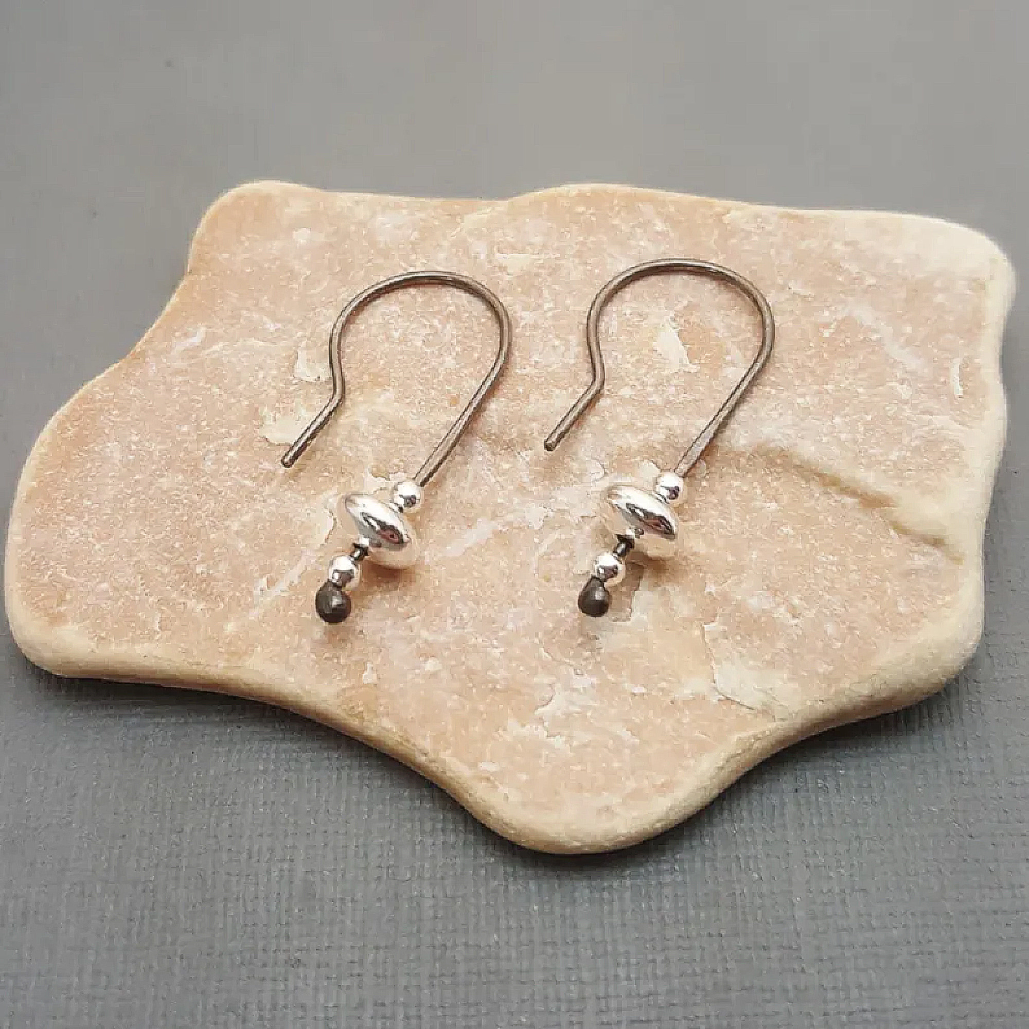 Black Sterling Earrings