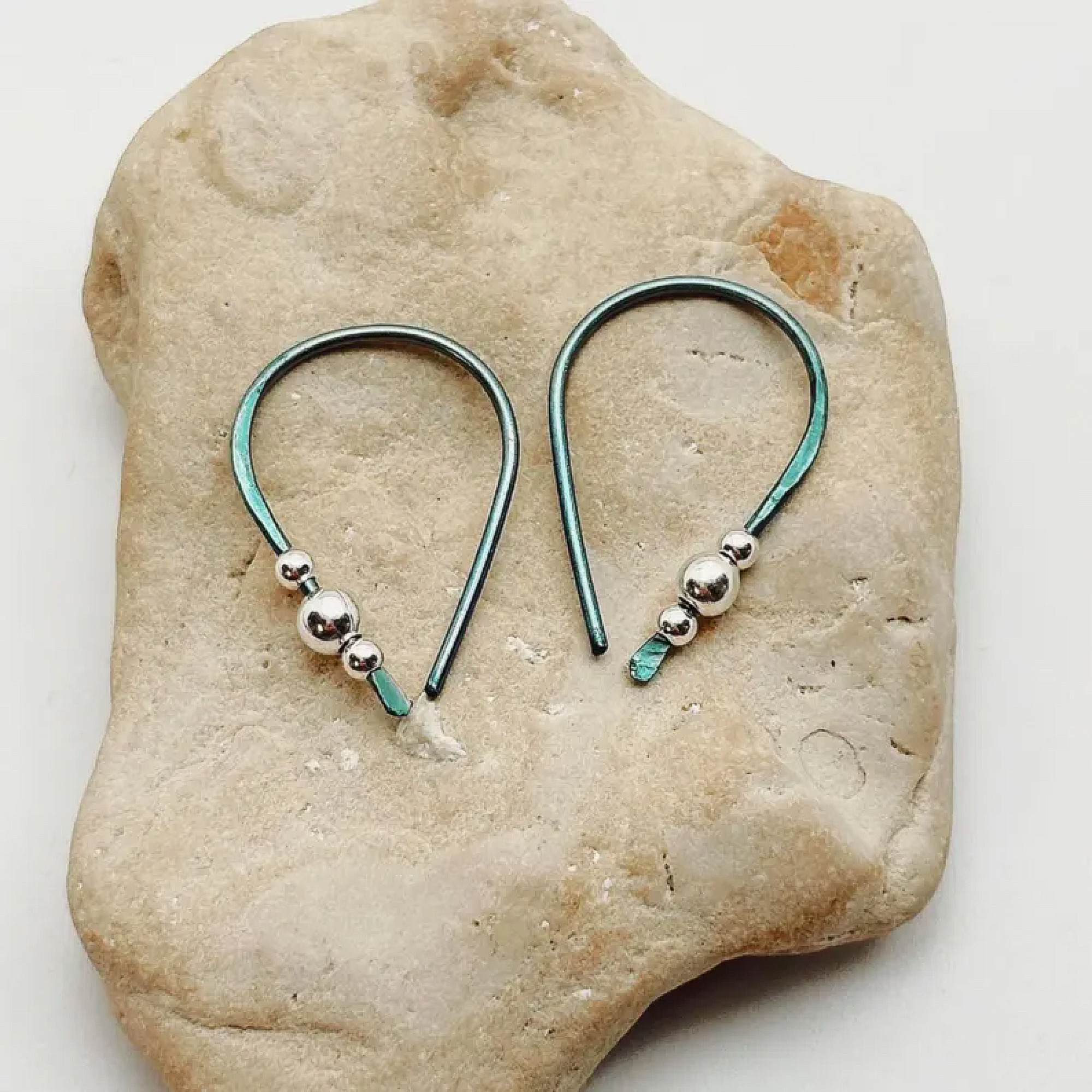 Niobium Sleeper Earrings