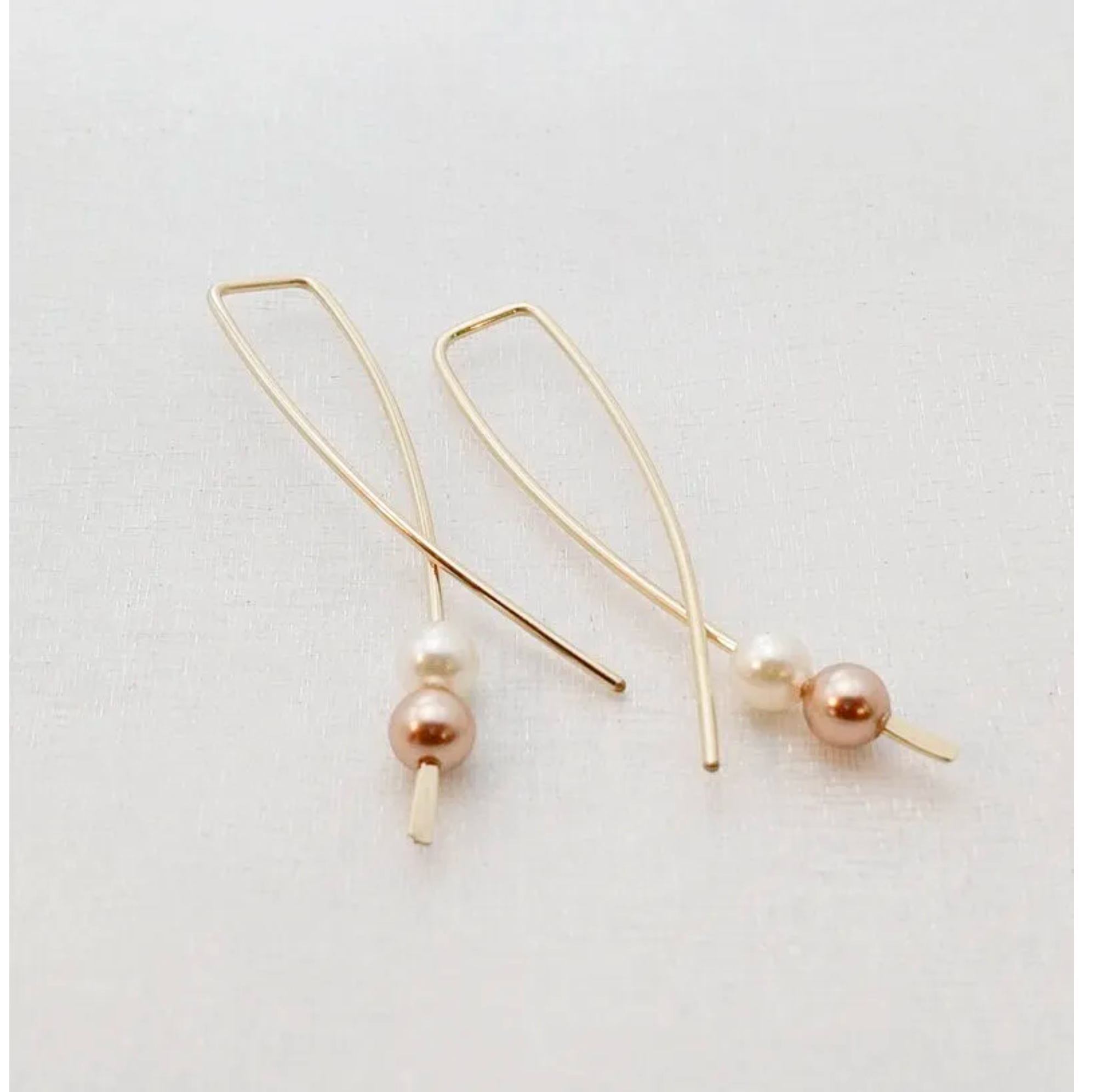 Modern Pearl Earrings