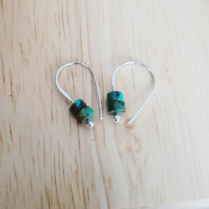 Small Turquoise Hoops