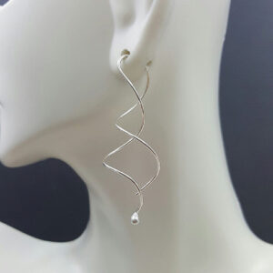 Sterling Silver Spiral Earrings