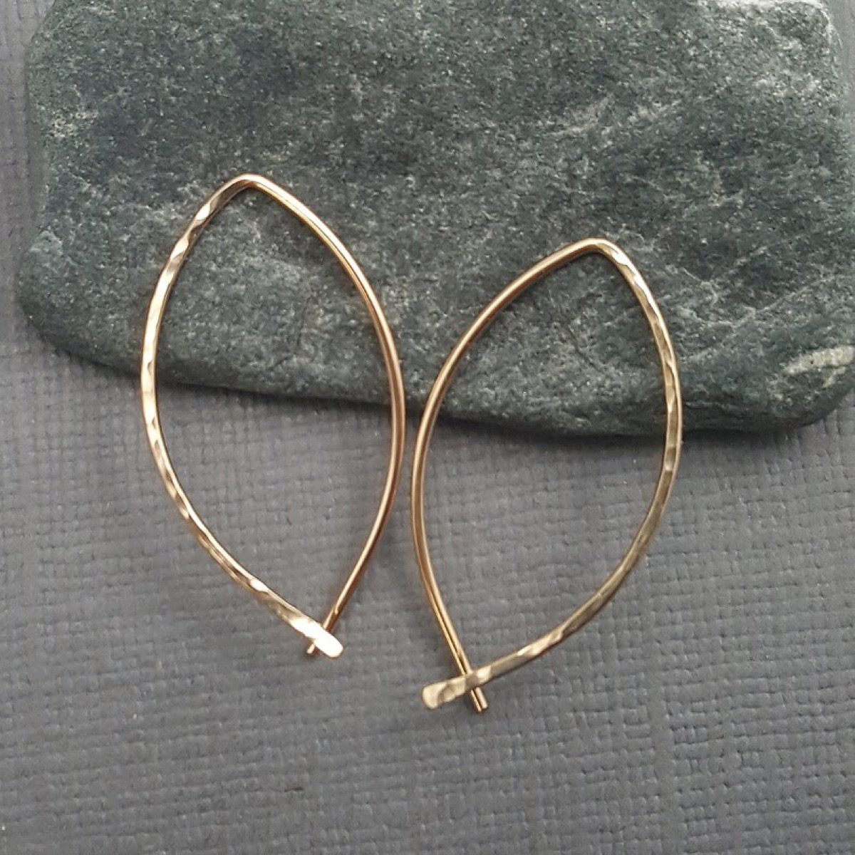 Hammered Gold Earrings