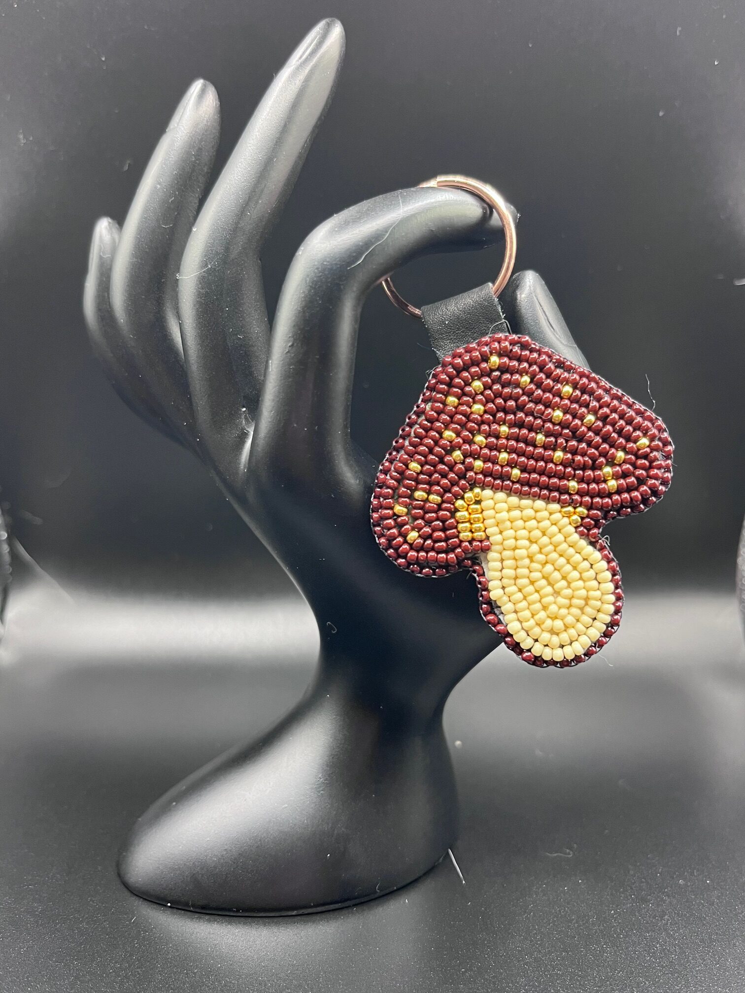 Mushroom Keychain - Brown