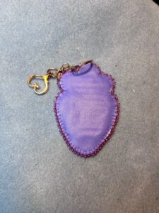 Purple Strawberry Keychain