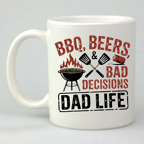 BBQ Beers and Bad Decisions Mug