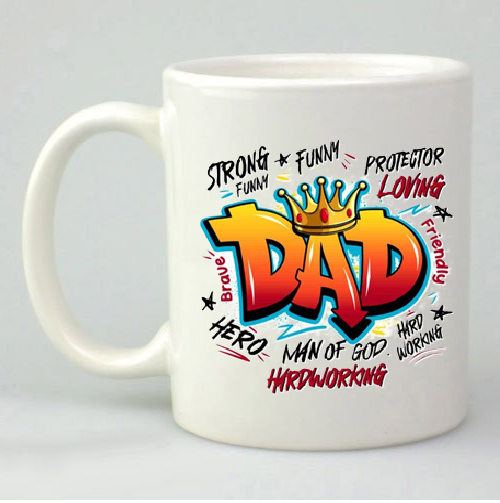 Fathers Day Mug Spray Paint